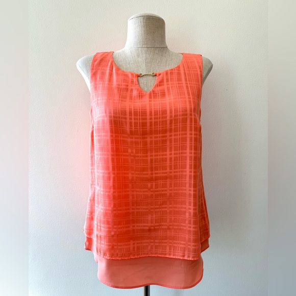 Dana Buchman Tops - Dana Buchman Coral Sleeveless Blouse